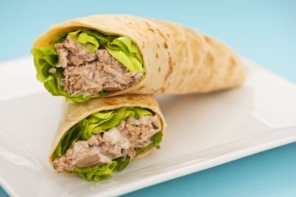 Wraps au thon et au curry Wraps au thon et au curry