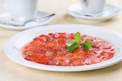 Le carpaccio de fraises